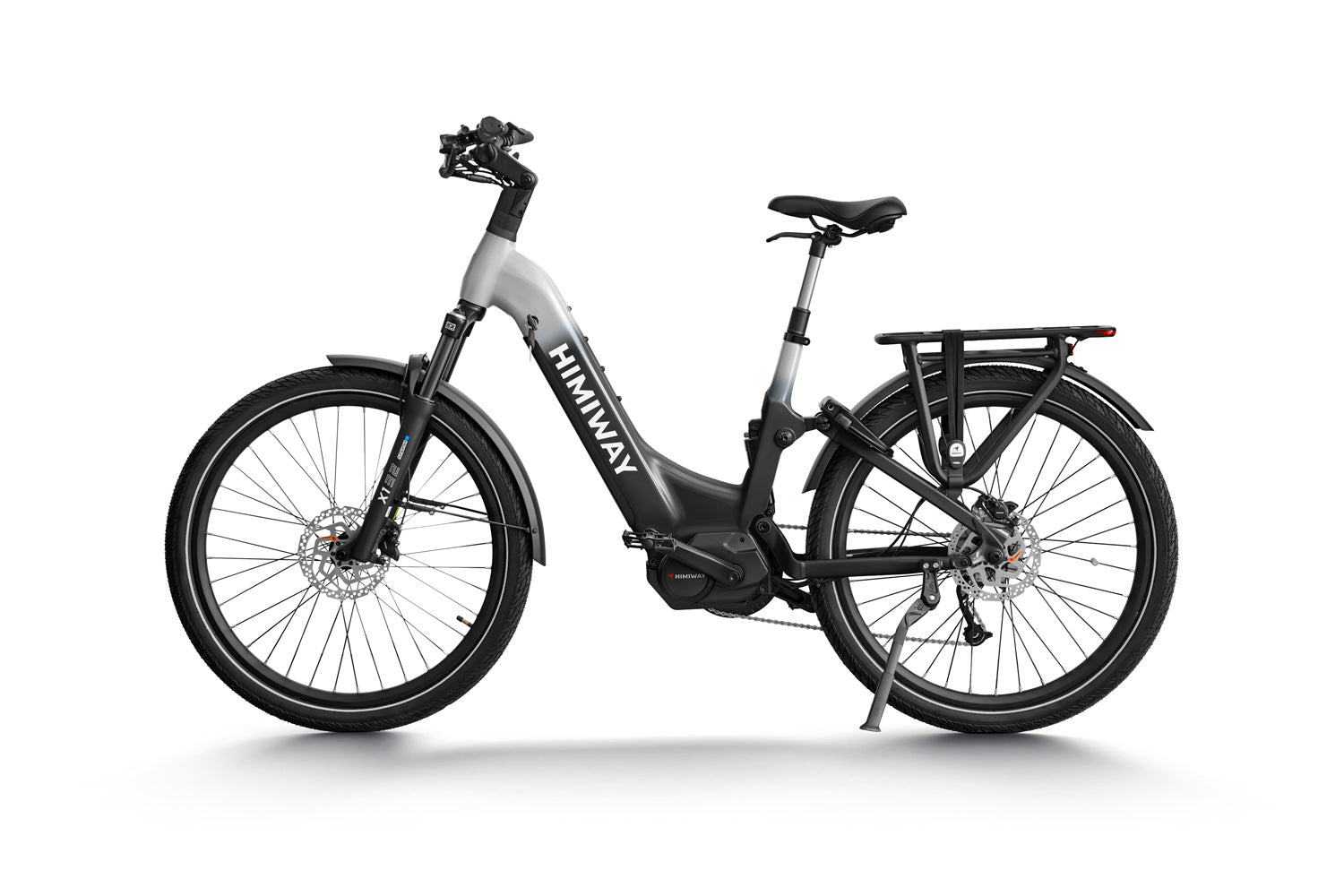 Trekking-E-Bike A7 Pro schwarz-weiß