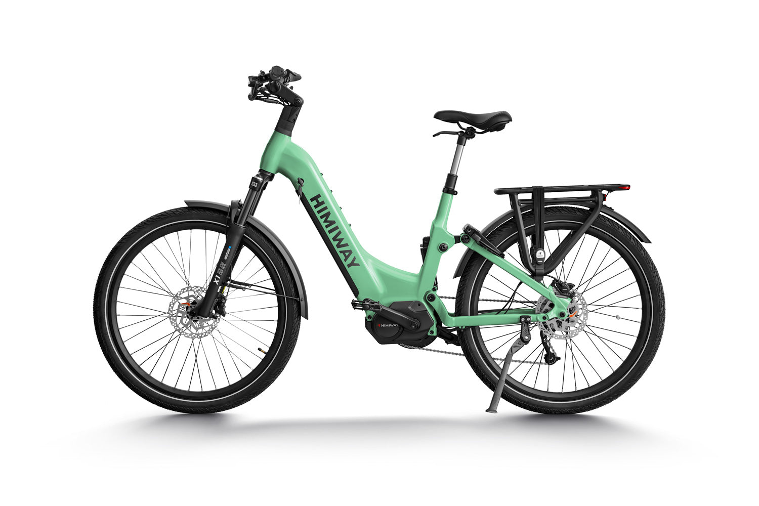 Trekking-E-Bike A7 Pro hellgrün